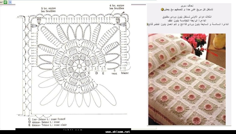 مفارش سرير كروشيه ، صور مفارش سرير كروشيه جديدة و حلوه مع التريكو روعه ، مفارش سريرك 8c31f111.jpg