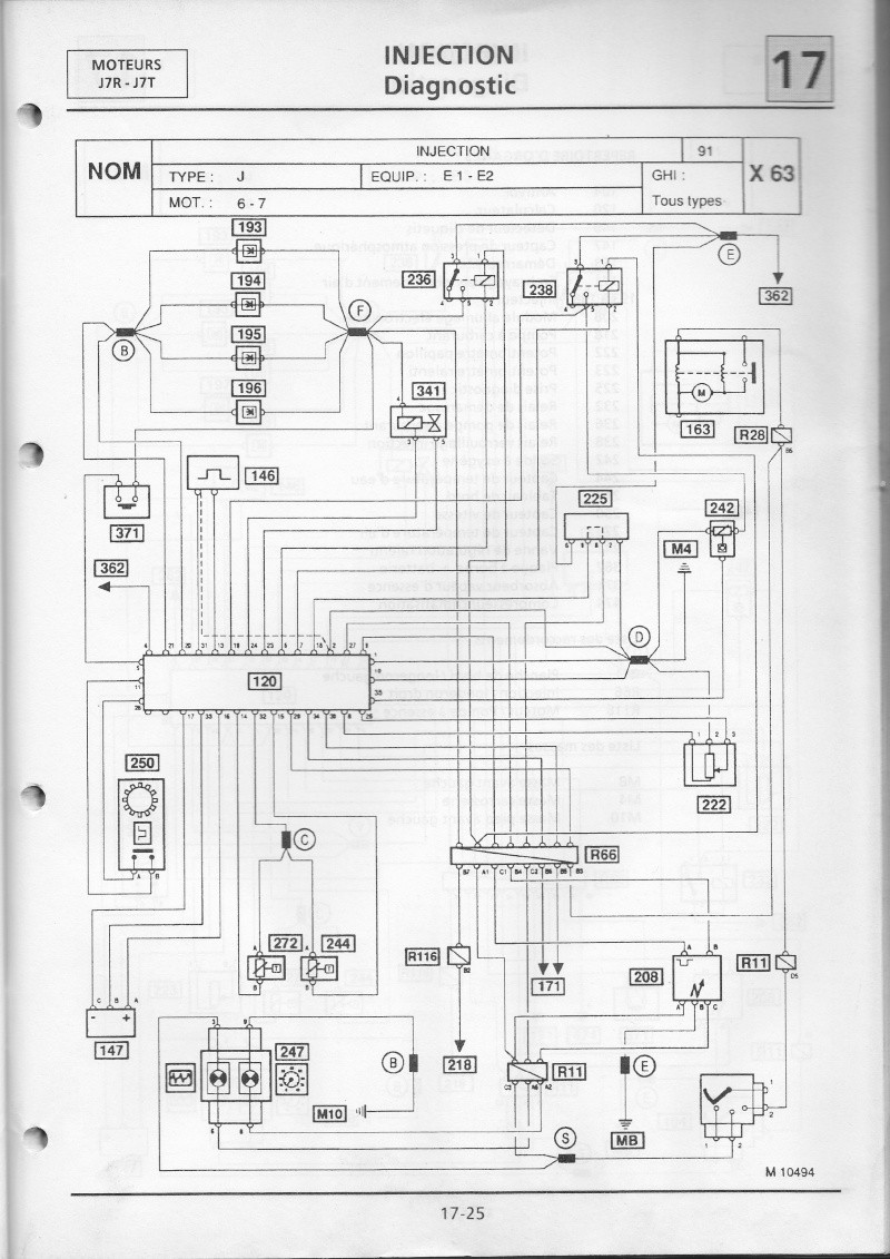 Schémas électriques ESPACE 1989-1990 NT8056 NT8052 