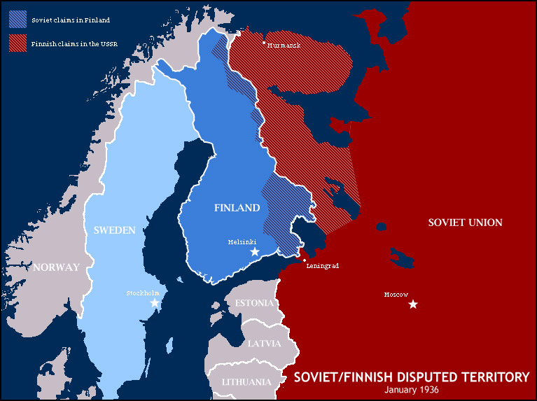 Финляндия 1938 год карта